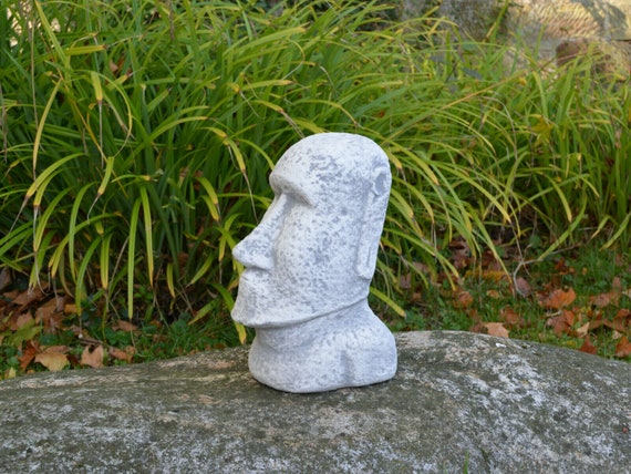 Head Easter Garden Statue Island Moai Face Outdoor Sculpture Australia Head Easter Garden Statue Island Moai, Moai Garden Statues Australia