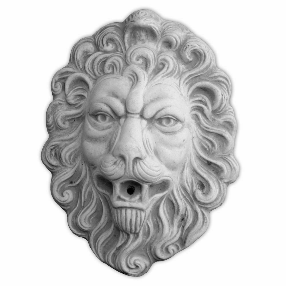 Wall Decoration Lion Head Garden Statue Wall Decorative Relief Etsy