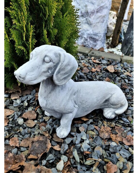 Dachshund Statue Personalized Dog figure Dachshund Memorial garden