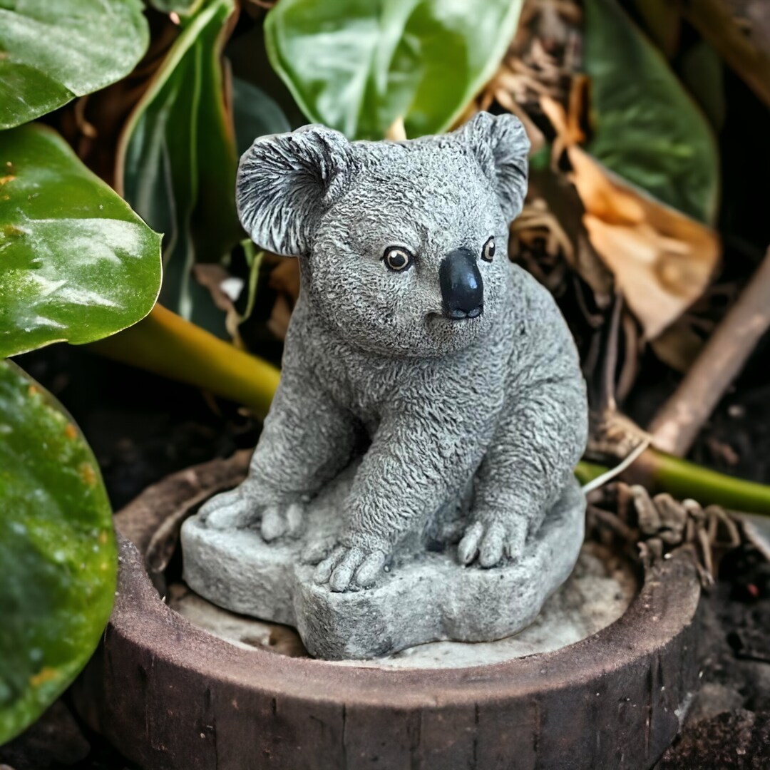 Garden Statue Koala Bear Figurine Outdoor Decor Koala Gifts Etsy