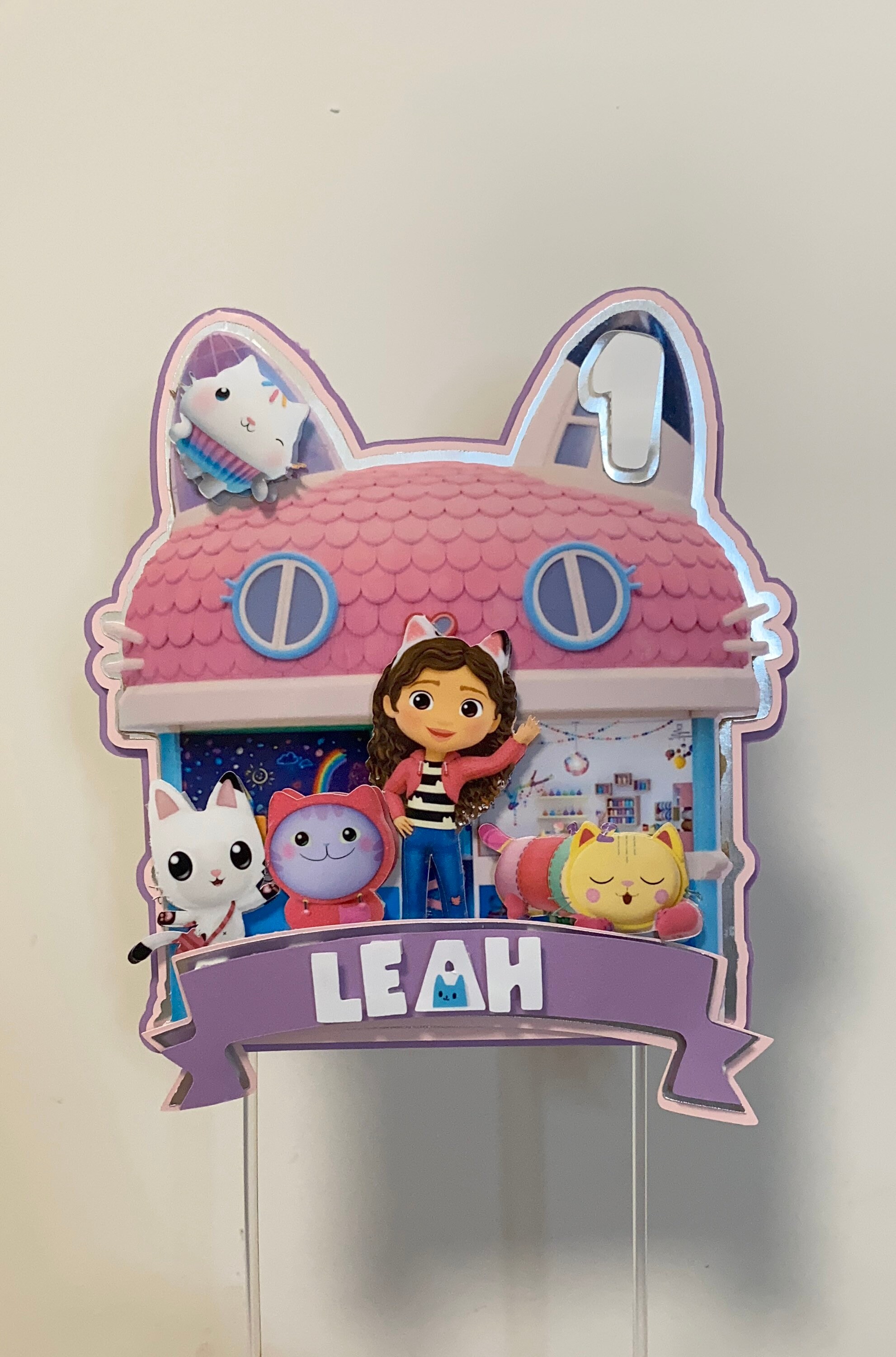 Gabbys Dollhouse Cake Topper gabbys Dollhouse Party Gabbys Etsy UK