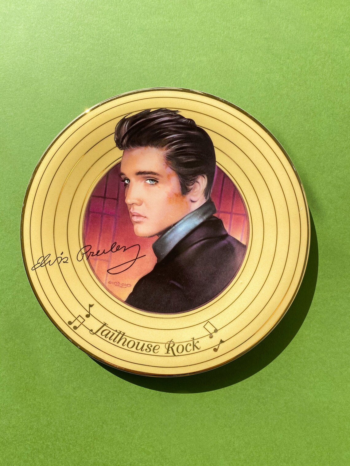 COLLECTABLE Elvis Presley plate Etsy