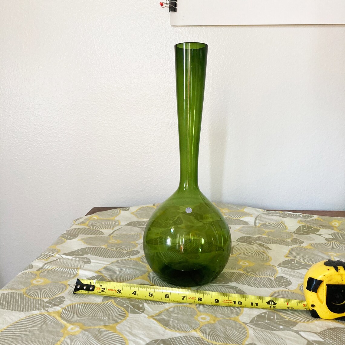 Mid Century Modern Glass Bulb Vase by Arthur Percy for Etsy