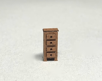 1/144 Micro Scale Tallboy Drawers Kit -  Dollhouse Furniture
