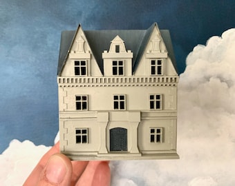 DIY Kit - 1:144 Micro Scale Miniature French Style Dolls House - Dollhouse for a Dollshouse