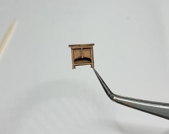 1/144 Micro Scale Dollhouse Furniture Small Sideboard Kit