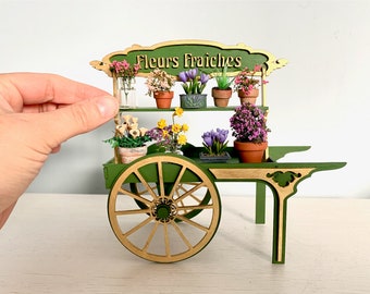 DIY Kit – 1:12 Scale Market Cart Dolls House Miniature