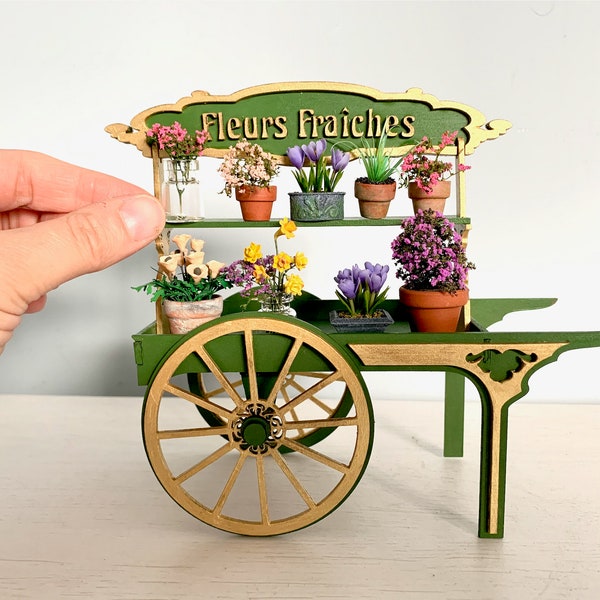 DIY Kit – 1:12 Scale Market Cart Dolls House Miniature