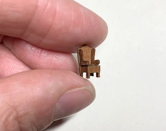 1:144 Scale Furniture Kit - Micro Queen Ann Dollhouse Chairs