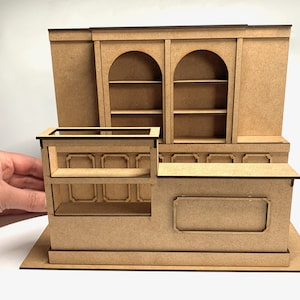 DIY Kit - 1:12 Scale Old Fashioned Style Shop Miniature Dolls House Room Box