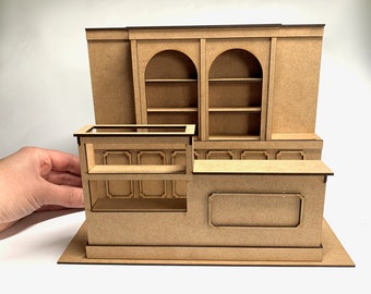 DIY Kit - 1:12 Scale Old Fashioned Style Shop Miniature Dolls House Room Box