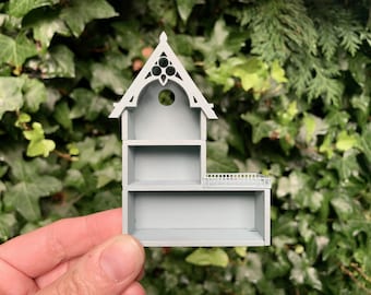 DIY Dollhouse Kit  - 1:144 Micro Scale - Open Fronted Victorian House.