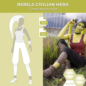 Hera Syndulla Rebels Civilian - COMPLETE PATTERNS & TUTORIALS