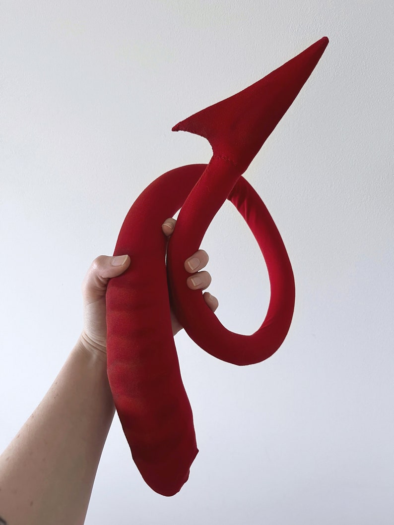 Karlach Tiefling Tail Baldurs Gate Hazbin Hotel - PATTERNS & VIDEO TUTORIAL image 3
