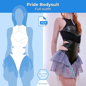 Pride Bodysuit Rave Outfit - Mönster