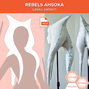 Ahsoka Rebels Togruta Lekku Headpiece - PATTERNS & TUTORIAL