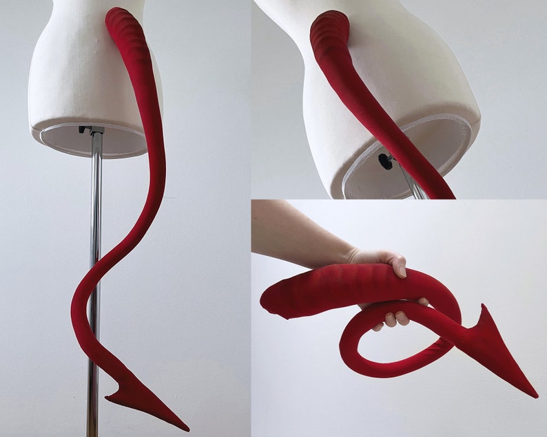 Karlach Tiefling Tail Baldurs Gate Hazbin Hotel - PATTERNS & VIDEO TUTORIAL image 1