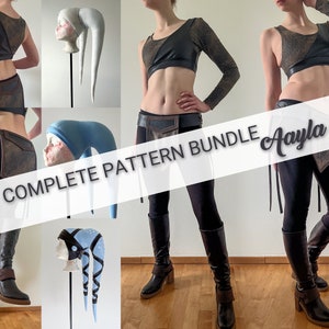 Aayla Secura Clone Wars - COMPLETE PATTERNS & TUTORIALS