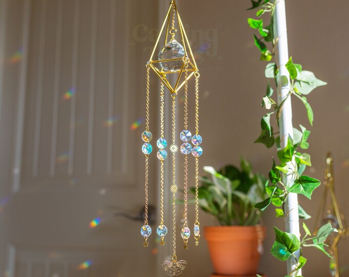 Golden Moth Sun Catcher Casting Hues Etsy