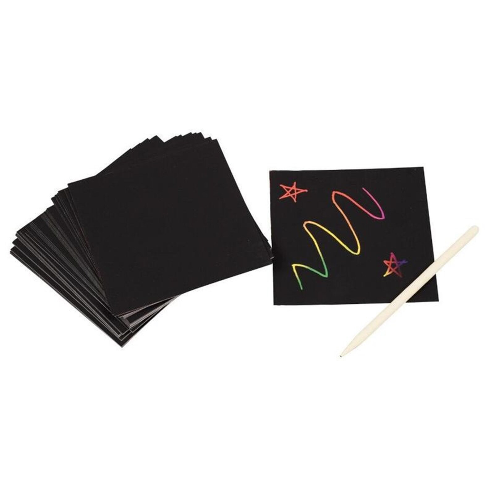 50 Sheet Scratch Art Rainbow Paper Scratchboard kit Creative Etsy