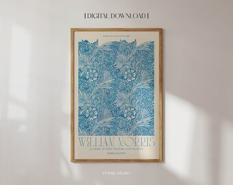 William Morris Print Marigold Masterpiece Vintage Flower Poster Exhibition Museum Print Art Nouveau Famous Painting Floral Print PRINTABLE
