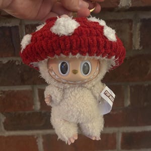 Mushroom Labubu Hat Crochet