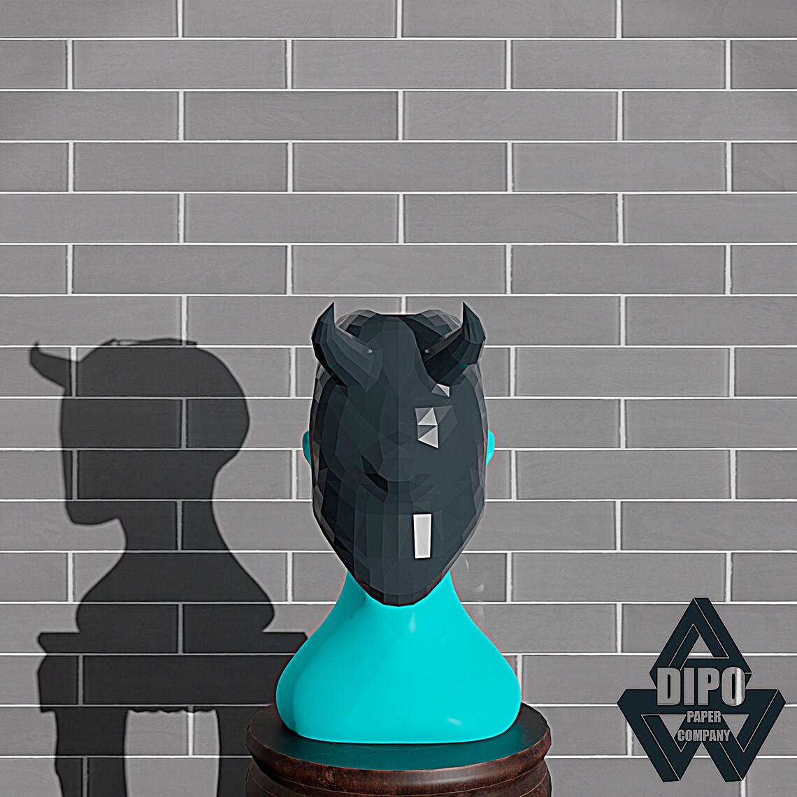 Ninja mask papercraftDIY low poly MaskTemplateLow Poly Etsy