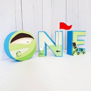 Hole in One 3d Letters, Golf Birthday, Hole in One First Birthday Party, Ideal for Birthday Boy