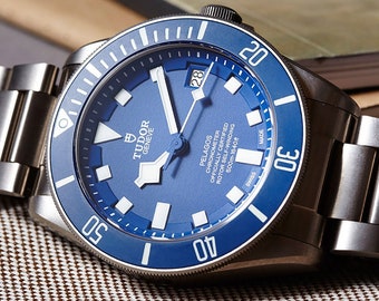 TUDOR Pelagos Chronometer Automatik-Herrenuhr mit blauem Zifferblatt, Artikelnummer M25600TB-0001