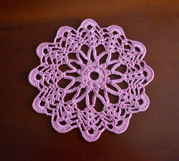 Set of 9 HAND MADE LACE DOILIES 