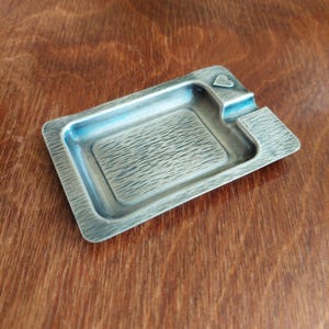 Posacenere d'epoca - Posacenere d'argento antico - Posacenere per carte da gioco - Accessori per fumatori - Articoli per la casa antichi
