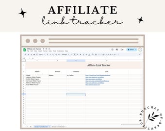 Google Sheets Affiliate Link Tracker For Bloggers!