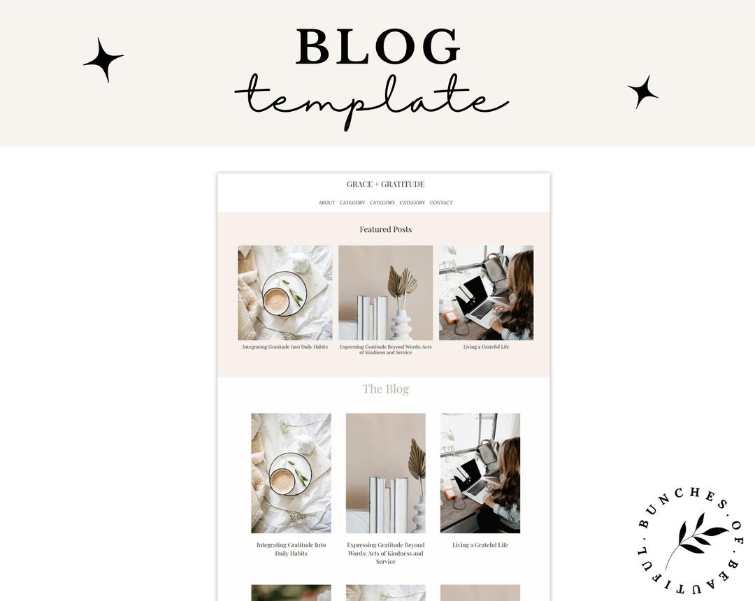 Squarespace Blog Template Setup for Bloggers, Influencers & Content ...