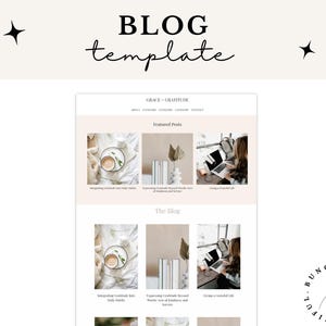 Squarespace Blog Template Setup für Blogger, Influencer & Content Ersteller – Neutrales, minimalistisches Website Design