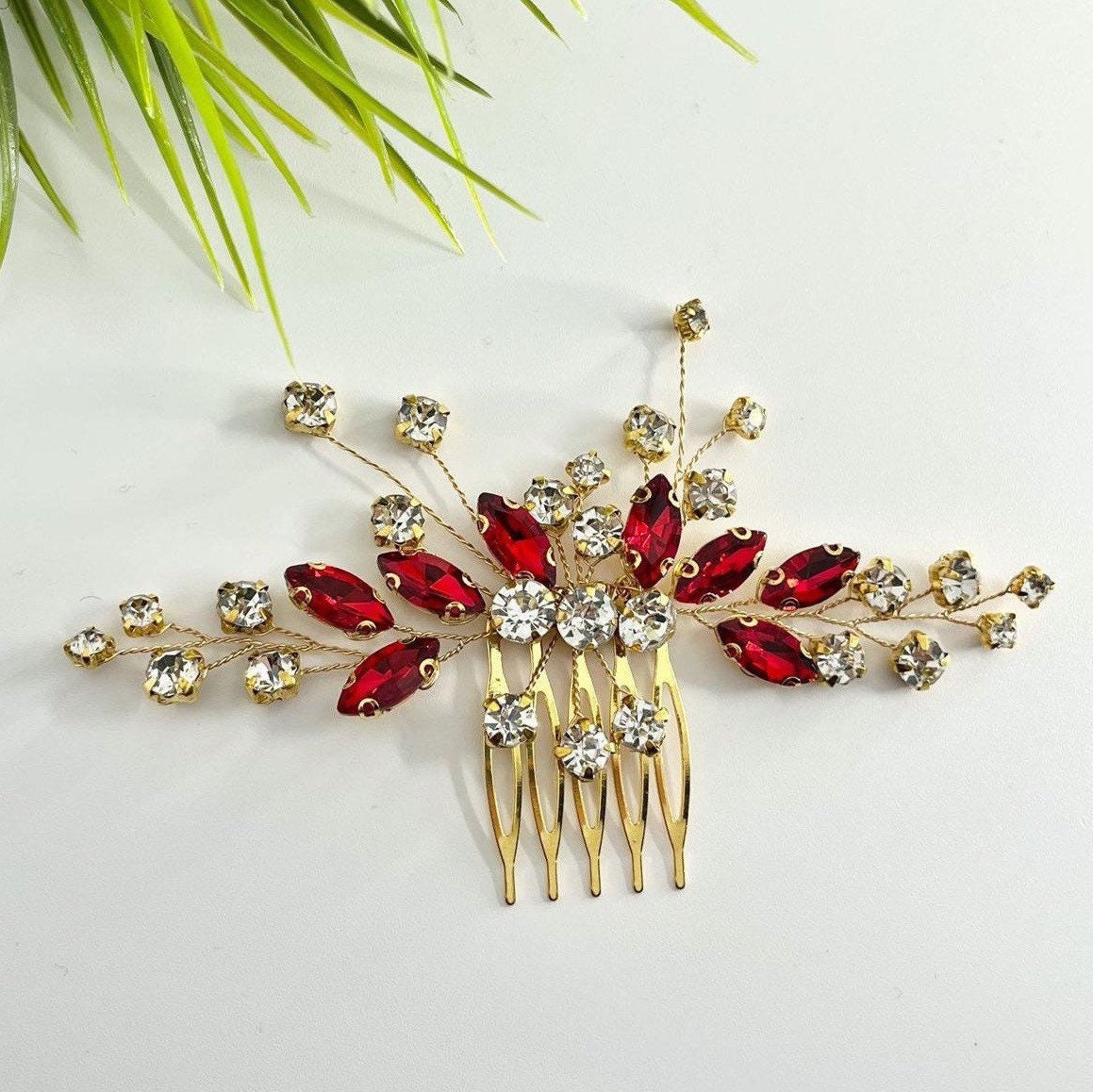 Red shop hair jewelry