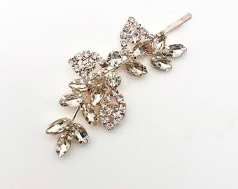 Wedding Gold Silver Rhinestone Hair Clip | Bridal Sparkling Silver Gold Bobby Pin | Bridesmaid hair pin | Hair Accessories