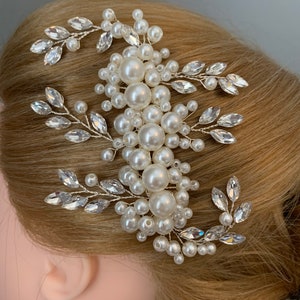 Pearl Hair Pins Classic Pearl Wedding Hair Pins for Bride or Bridesmaid,  Bridal Hair Accessory or Evening Wear Prom 