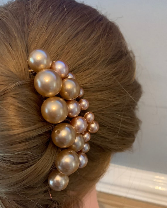 YourDreamLittleShop Champagne Bridal Pearl Hair Pins, Hair Pearls for Bride, Wedding Pearl Hair Pins, Pearl Hair Clip, 20 Mixed Size Pearl Hair Pins