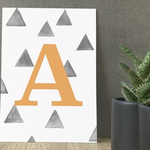 Designkarte „A“ // Buchstaben // Lettercard // Postkarte // Geschenkkarte // Grußkarte