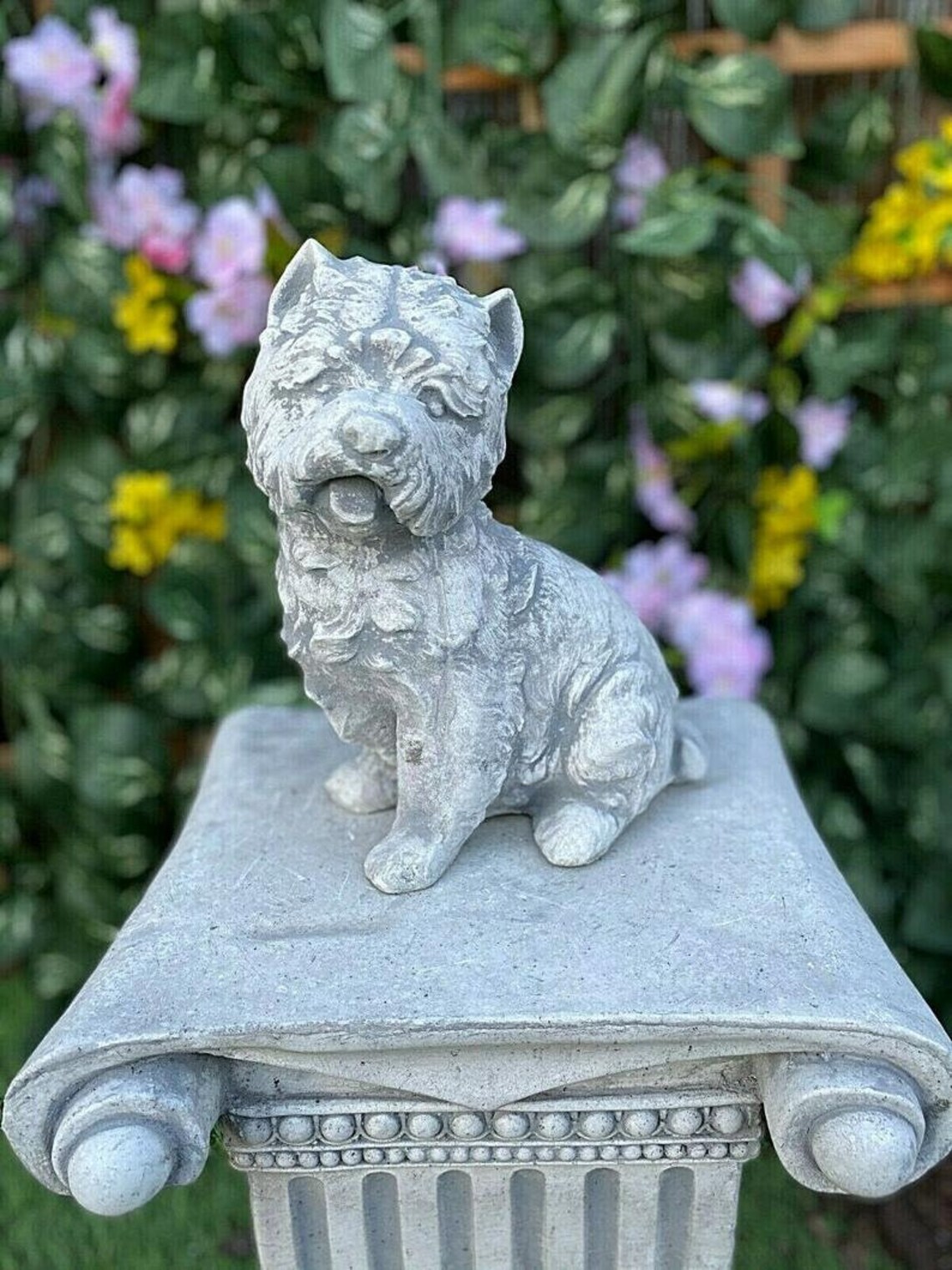 CONCRETE YORKSHIRE TERRIER. Dog Statue Yorkie Statue Yorkie Etsy