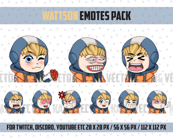 Wattson Apex Legends Twitch Emotes Pack Discord Emotes Pack Etsy