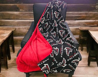 Atlanta Falcons NFL custom reversible fleece throw blanket