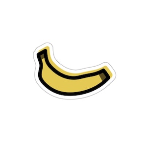 Chunky Banana Die-Cut Sticker Modern Pop Art Series