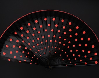 Flamenco Fächer mit Punkten