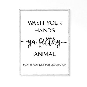 Set of 6 Bathroom Prints, Home Decor Posters, Bathroom Minimalist Funny Quotes Bundle, Toilet Fun Prints, Bathroom Art Digital Download image 9