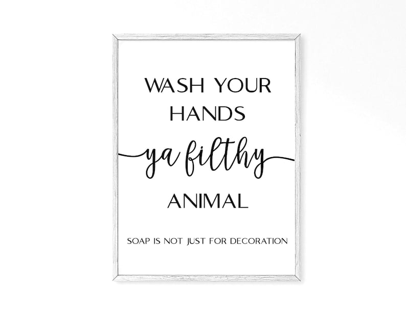 Set of 6 Bathroom Prints, Home Decor Posters, Bathroom Minimalist Funny Quotes Bundle, Toilet Fun Prints, Bathroom Art Digital Download image 9