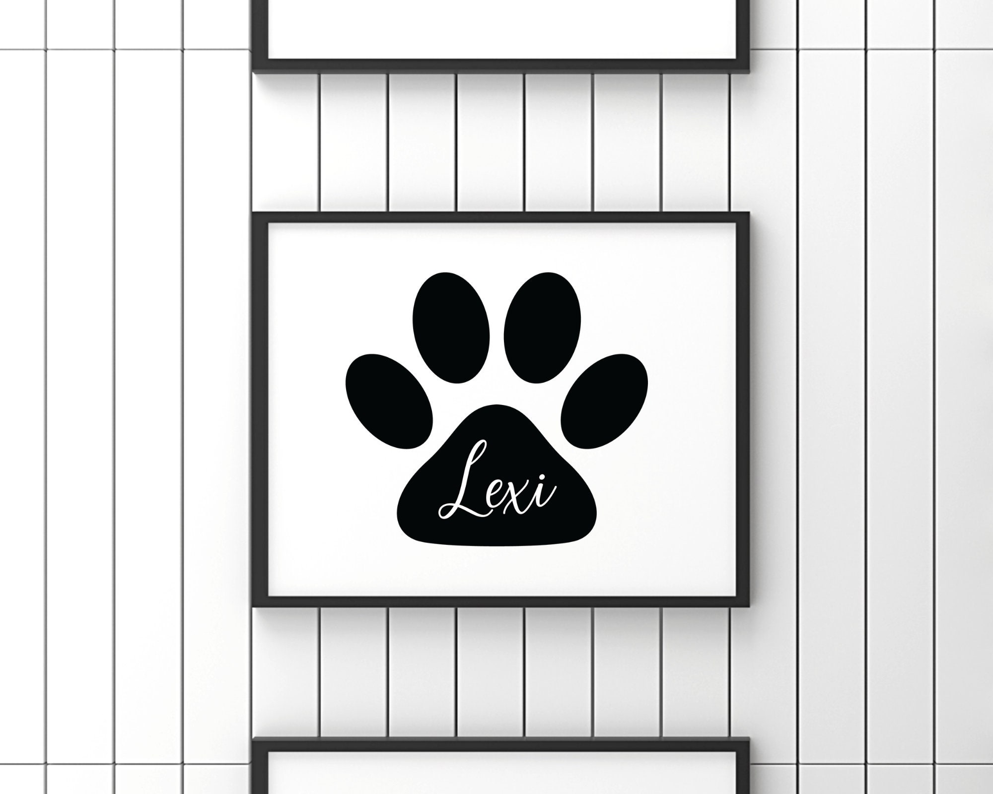 Pawkies Sign Custom Paw Print Sign, Personalized Pet Name Sign, Custom Pet Name, Dog ...