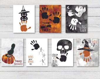 Yalikop My First Halloween “Little Bumpkin” Keepsake Craft – DIY Baby Bum Print Sign, Fall Pumpkin Decor, 5.9x5.9 Inches - View #7