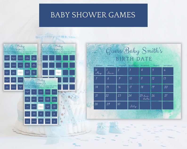 All Things Baby Shower Bundle Printable Baby Shower Etsy