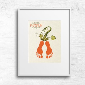 La calabaza más linda en la impresión del parche, Halloween Baby Toddler Kids Art Craft, Fall Pumpkin Printable Card, Pumpkin DIY Memory Keepsake